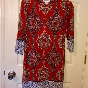 London Times 3/4 Sleeve Dress